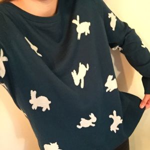 LOFT bunny sweater